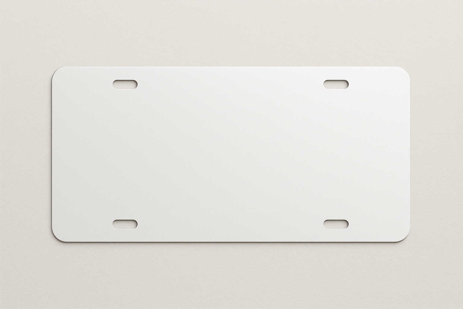 License Plate mockup for custom Designs sublimation ink