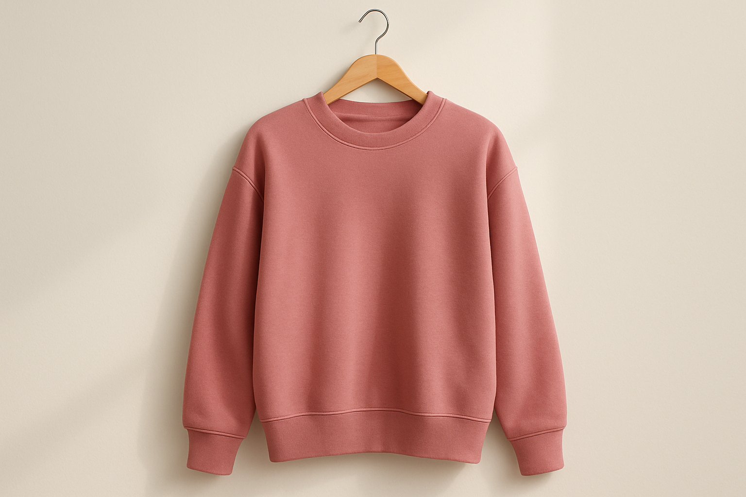 Pink sweatshirt mockup