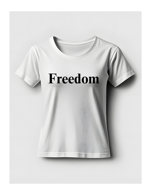 Women's Freedom T Shirt Charlie Kirk