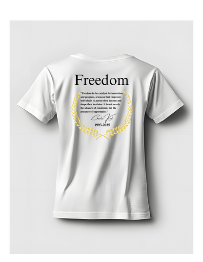 Women's Freedom T Shirt Charlie Kirk