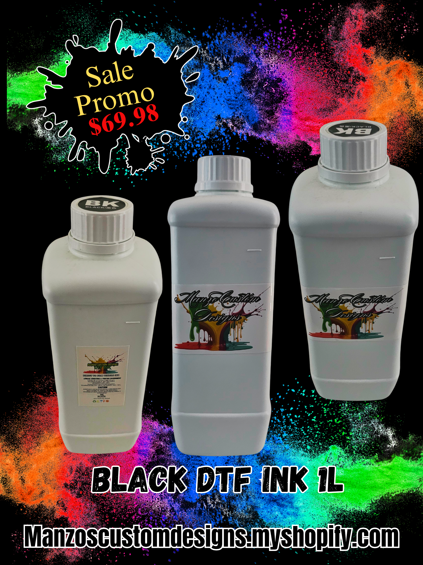 BLACK DTF INK