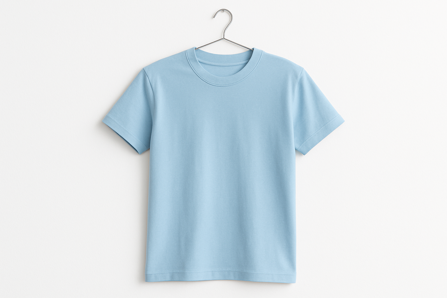 Baby blue plain t shirt