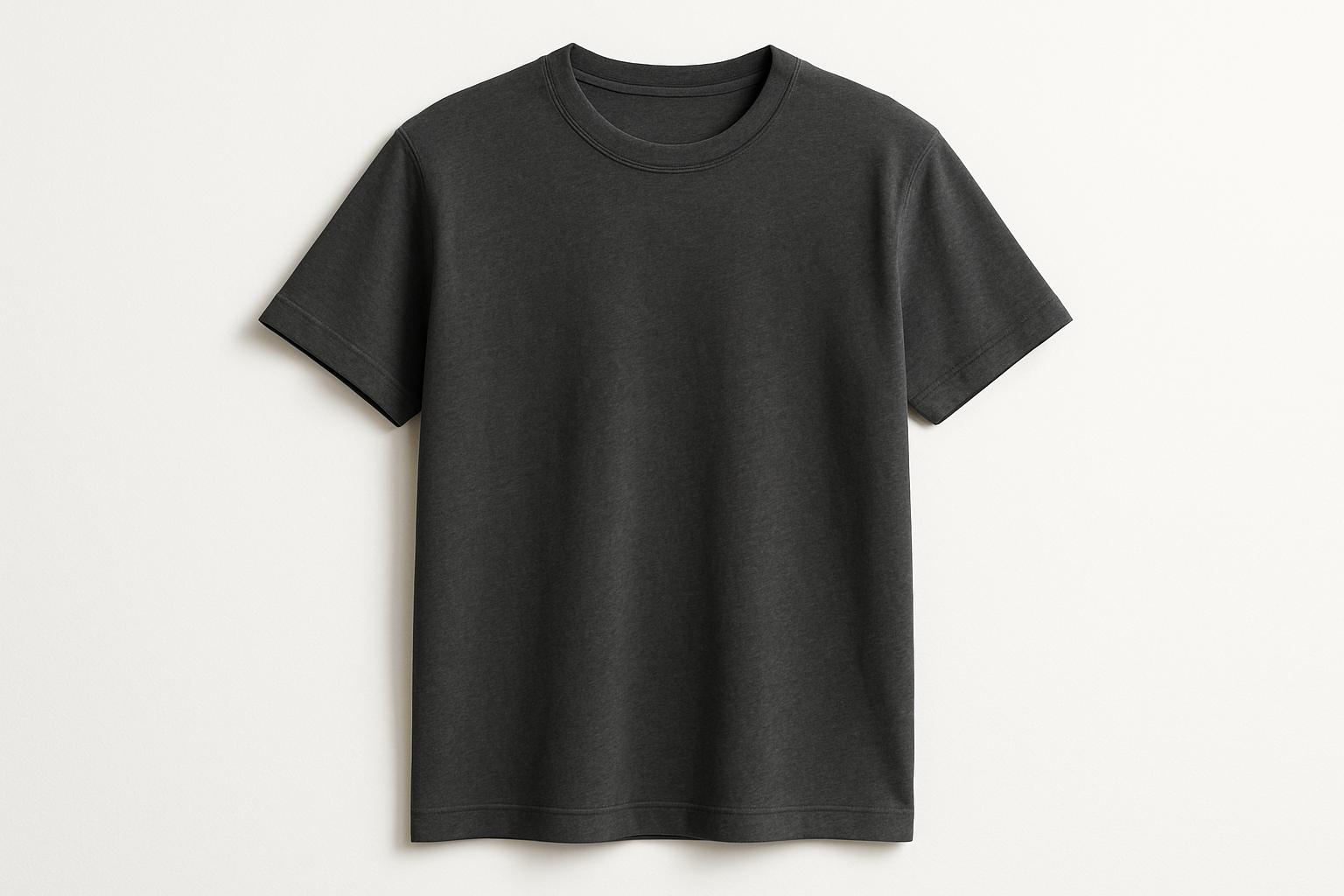 Charcoal gray plain t shirt