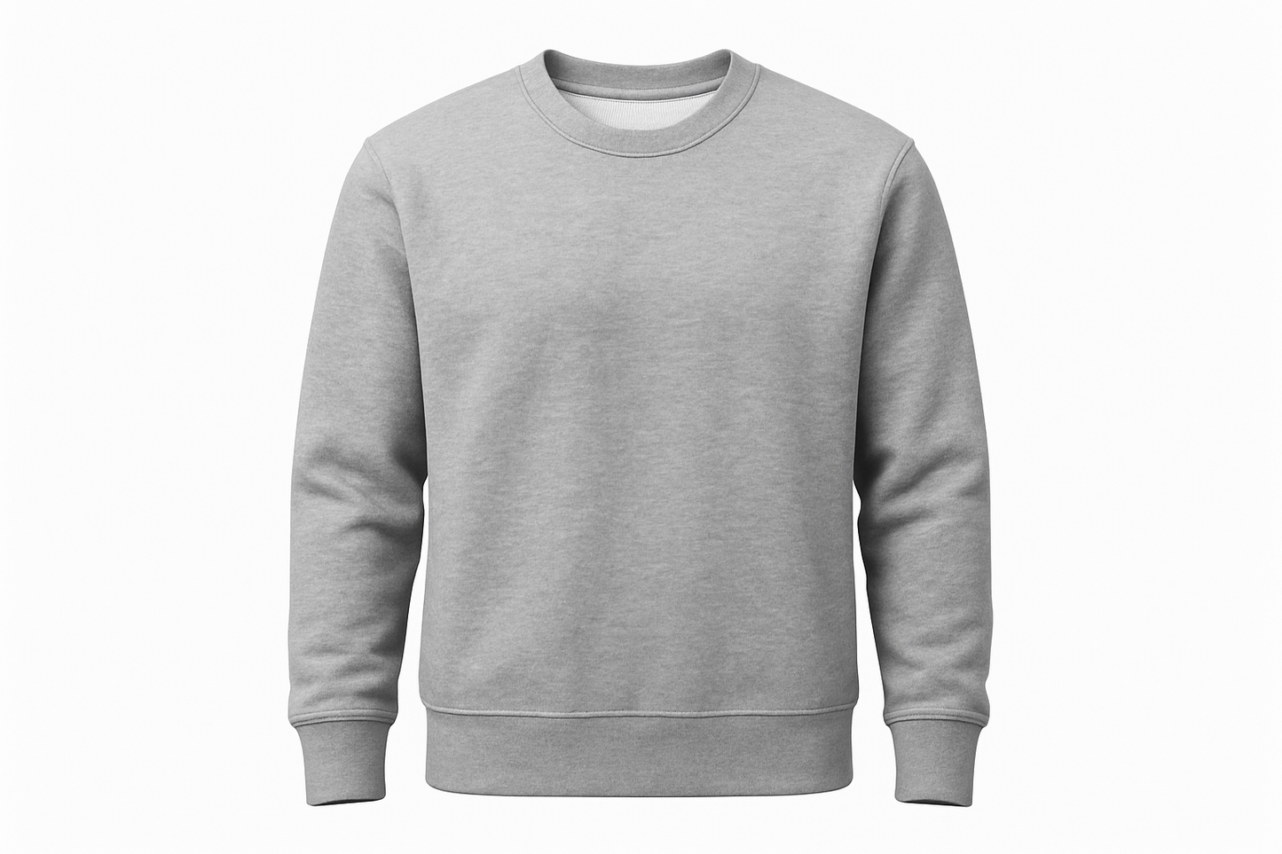 Gray sweatshirt mockup 