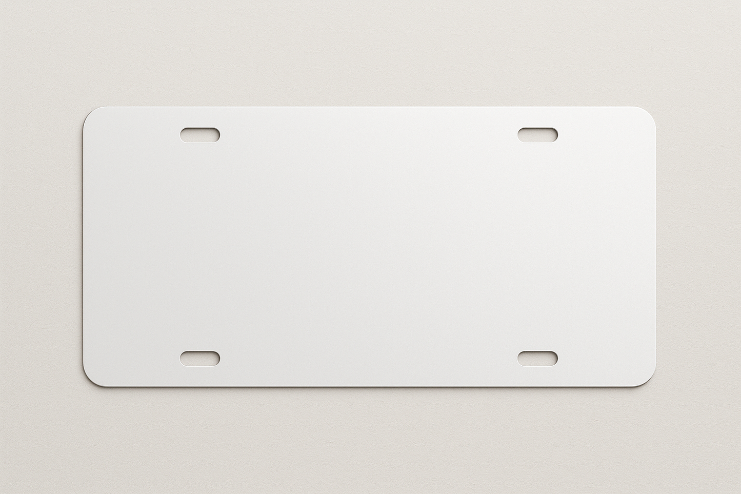 License Plate mockup for custom Designs sublimation ink 