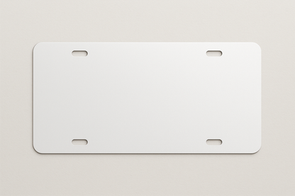 License Plate mockup for custom Designs sublimation ink 