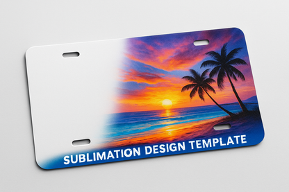 License Plate sublimation 