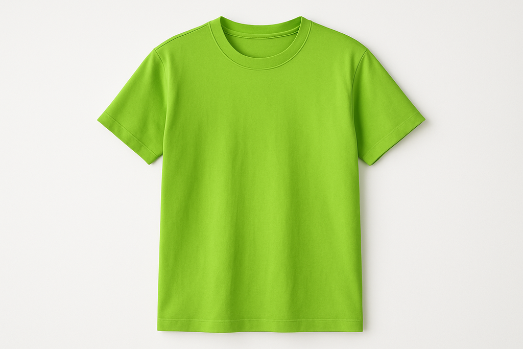 Lime green plain t shirt