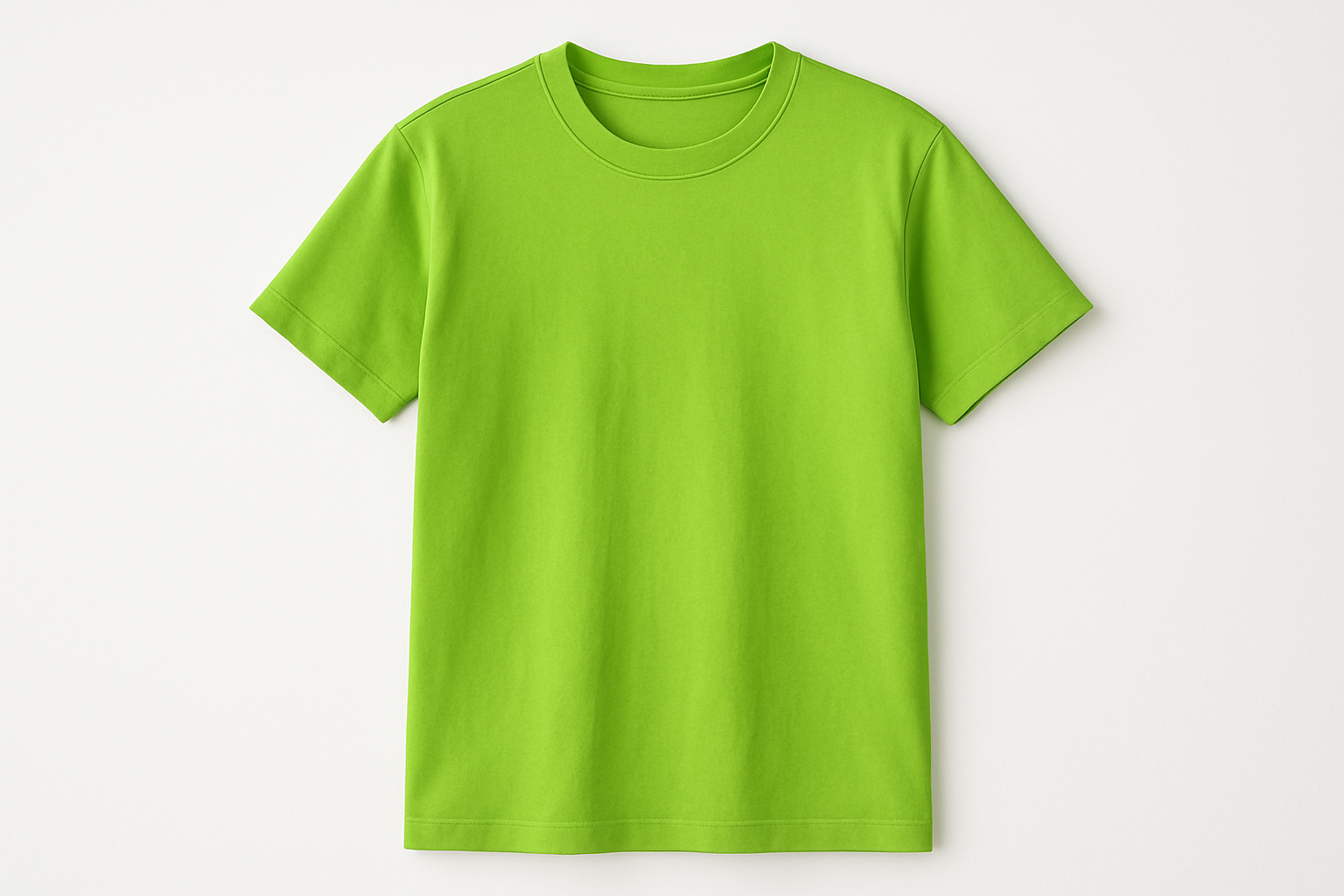 Lime green plain t shirt
