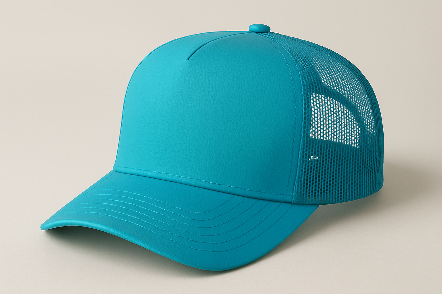 Turquoise trucker hat 