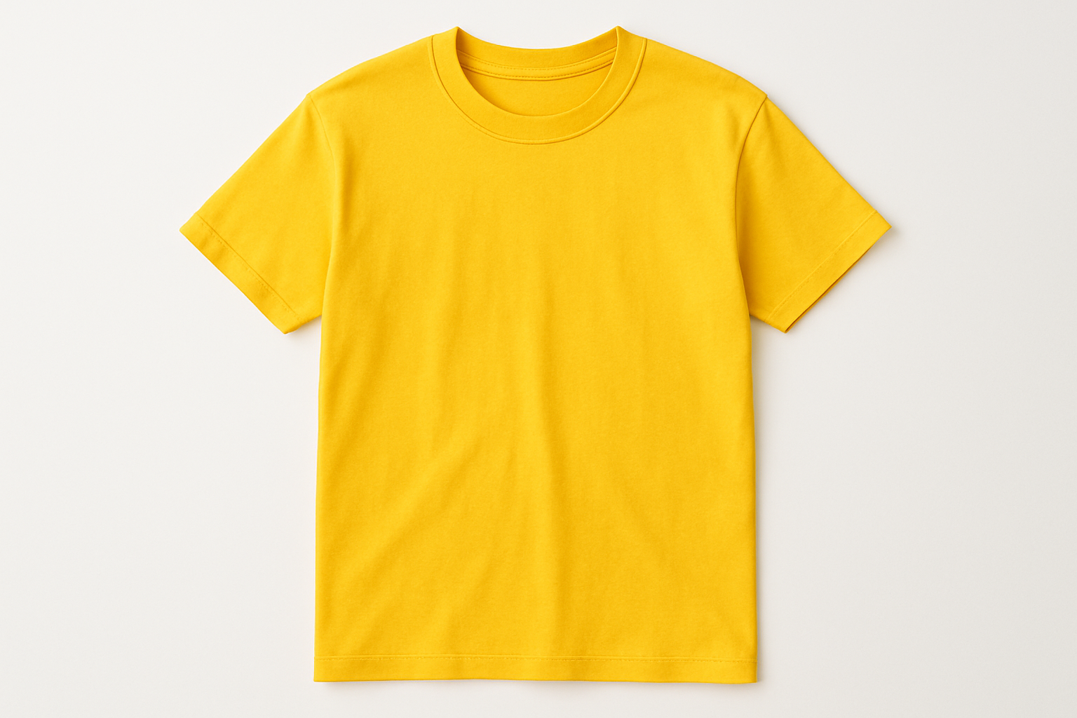 Yellow plain t shirt
